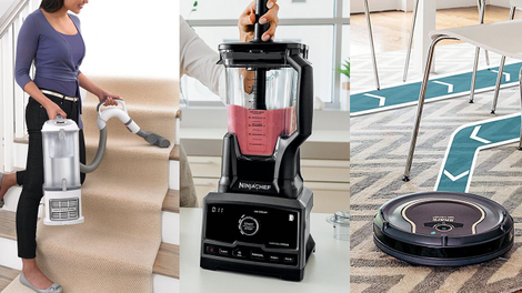 Shark Navigator Lift-Away Professional | $120 | AmazonShark IONFlex 2X DuoClean Cordless Ultra-Light Vacuum | $227 | Amazon Shark ION Robot Vacuum WIFI-Connected | $210 | AmazonNinja Chef Countertop Blender with 1500-Watt Auto-iQ Base | $100 | AmazonNinja Coffee Bar Auto-iQ Programmable Coffee Maker | $100 | AmazonNinja Auto-iQ Multi/Slow Cooker with 80-Pre-Programmed Auto-iQ Recipes | $66 | Amazon